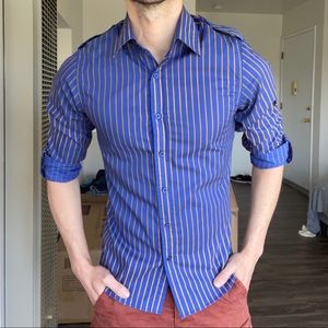 VINTAGE Topman Button-down, Slim, XS